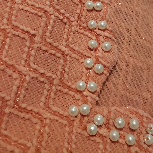 C'est Toi Peplum top w/Pearl Detail - Picture 3 of 6